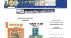 Desktop Screenshot of kiel-briefmarken.de