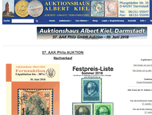 Tablet Screenshot of kiel-briefmarken.de